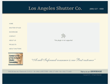 Tablet Screenshot of losangelesshutters.com